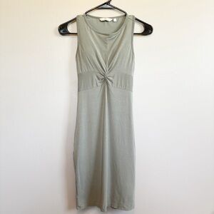 Athleta Women’s Sage Green Midi, Stretch Sleeveless Dress Size XXS